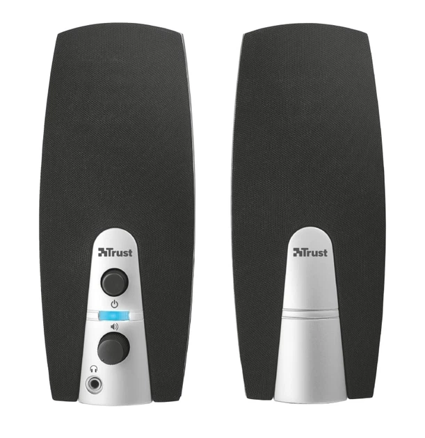 Колонки для ПК Trust MiLa 2.0 Speaker Set BLACK/WHITE - Фото 2 Колонки для ПК Trust MiLa 2.0 Speaker Set BLACK/WHITE - изображение 2