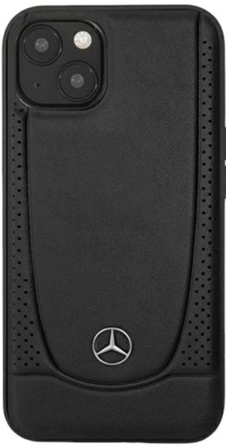 Etui Mercedes Leather Urban do Apple iPhone 15 Plus Black (3666339171865) - obraz 1