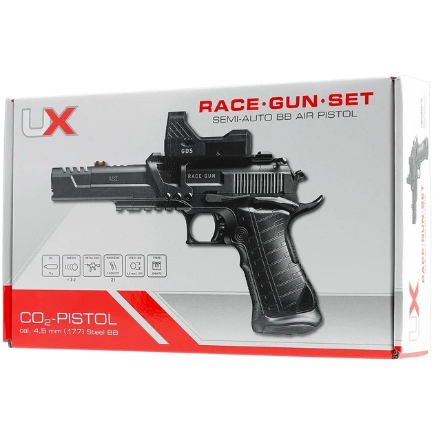 Пістолет пневматичний Umarex UX RaceGun Kit 4,5 мм 5.8161-1 - изображение 8