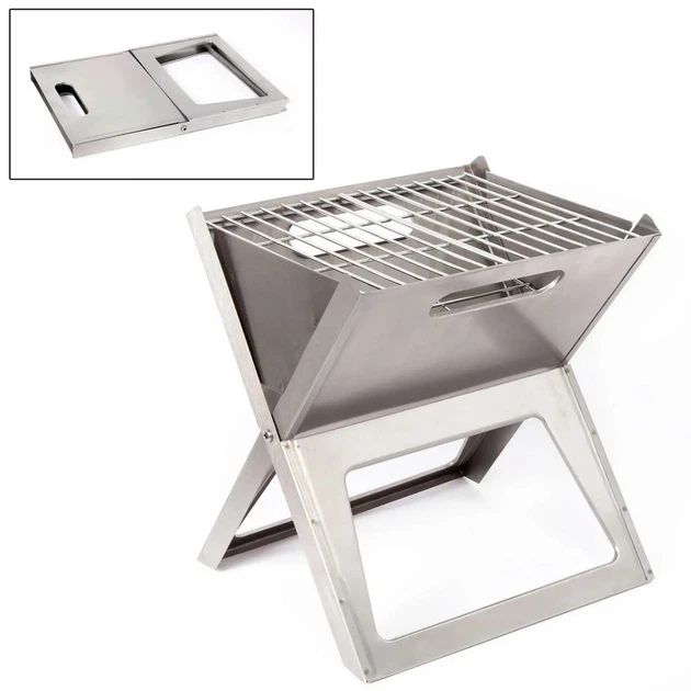 Гриль вугільний Bo-Camp Notebook/Fire Basket Compact Silver 8108347 DAS301445 - Фото 2 Гриль вугільний Bo-Camp Notebook/Fire Basket Compact Silver 8108347 DAS301445 - изображение 2