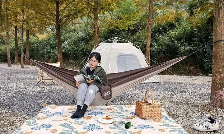 Гамак одномісний Mobi Garden NX22681001 blue - изображение 7
