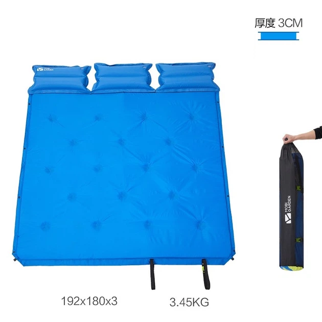 Килимок самонадувний тримісний Mobi Garden Aquarius 30 мм NX20663006 blue - изображение 2