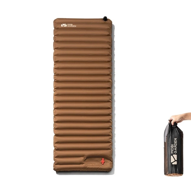 Килимок надувний Taurus 90 мм Mobi Garden NX20663004 brown - Фото 2 Килимок надувний Taurus 90 мм Mobi Garden NX20663004 brown - зображення 2
