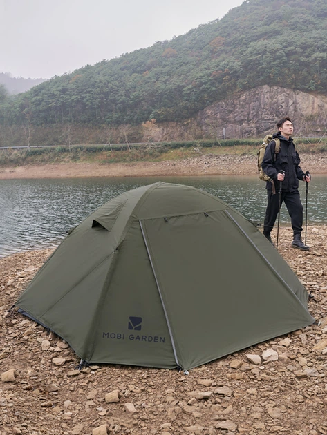 Намет Qr Tent III 68D polyester (3х-місний) Mobi Garden NX22561011 green - зображення 10