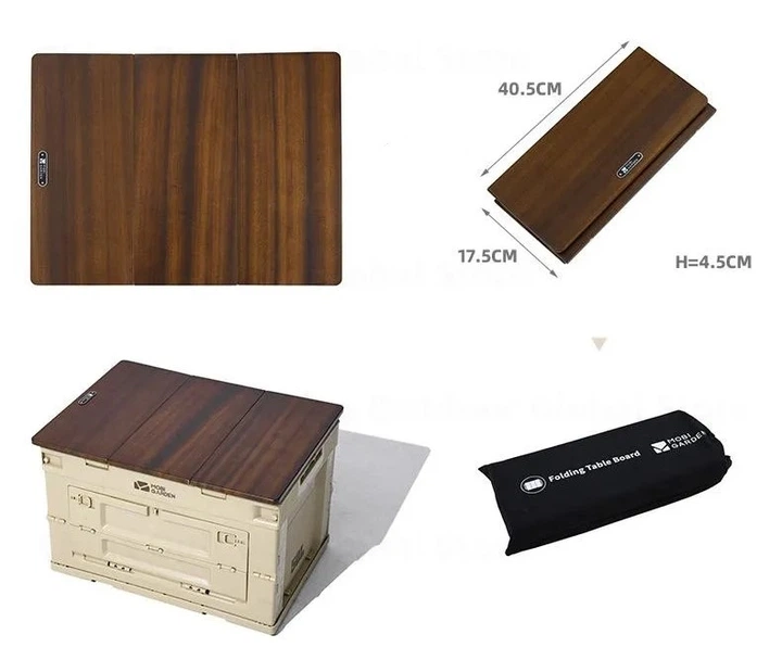 Столешница на складной контейнер 50л Folding Mobi Garden NX22685004 brown - Фото 2 Столешница на складной контейнер 50л Folding Mobi Garden NX22685004 brown - изображение 2
