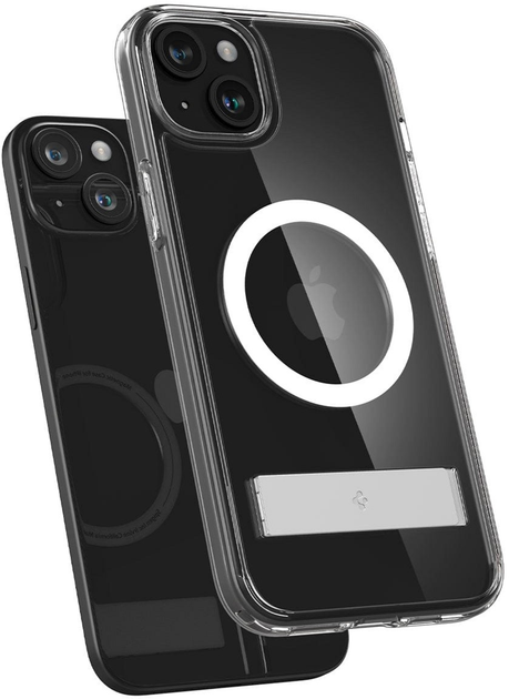 Etui Spigen Ultra Hybrid S (MagFit) do Apple iPhone 15 Transparent (8809896751285) - obraz 4