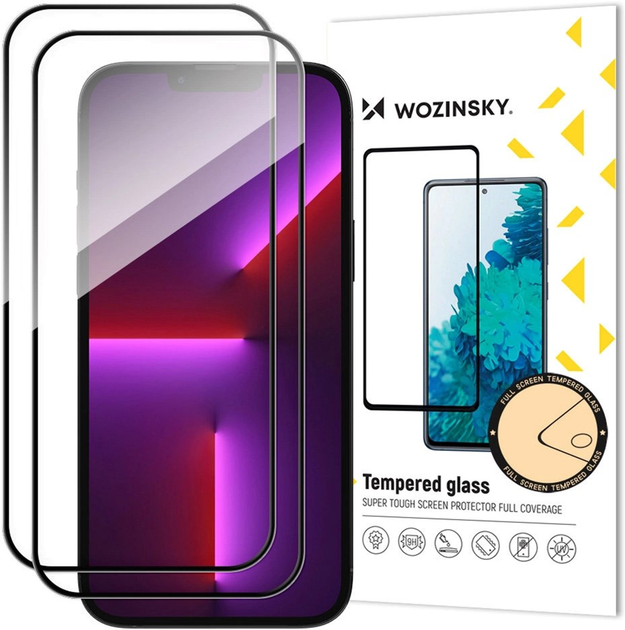 Szkło hartowane Wozinsky Full Glue Case Friendly do Apple iPhone 15 Pro Max 2 szt. Black (9145576280294) - obraz 1