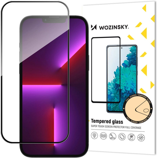 Захисне скло Wozinsky Full Glue Case Friendly для Apple iPhone 15 Pro Black (9145576280324) - зображення 1