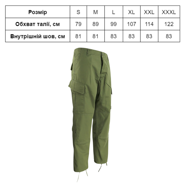 Штани тактичні KOMBAT UK ACU Trousers оливковий L (kb-acut-olgr-l) - изображение 4