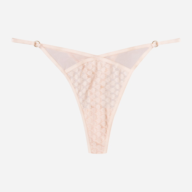 Majtki stringi damskie siateczkowe Esotiq 41740-02X L Beżowe (5903972304884) - obraz 5