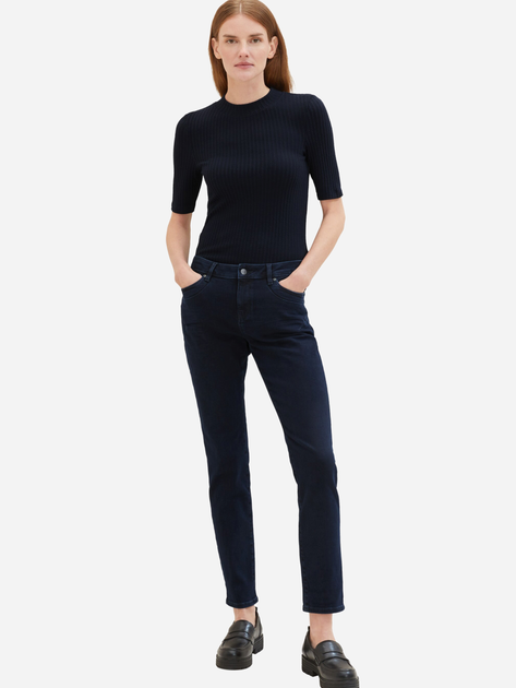Джинси Slim Fit жіночі Tom Tailor 1038347 26-32 Темно-сині (4067261779775) - зображення 6