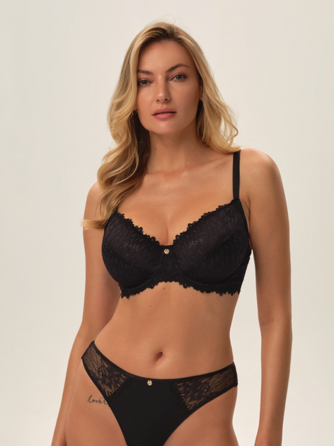 Biustonosz damski z fiszbinami Push-up Esotiq 42182-99X 70G Czarny (5903972296363) - obraz 3