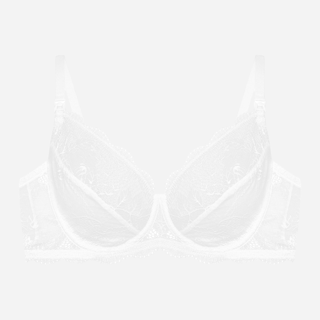 Бюстгальтер для годування з кісточками мереживний Esotiq 42223-01X 70G Білий (5903972355923) - зображення 5