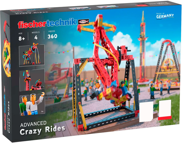 Zestaw konstrukcyjny Fischertechnik Advanced Crazy Rides 360 szt (4048962492750) - obraz 1