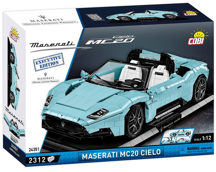 Klocki konstrukcyjne Cobi Maserati MC20 Cielo Executive Edition 2312 elementów (5902251243517) - obraz 1