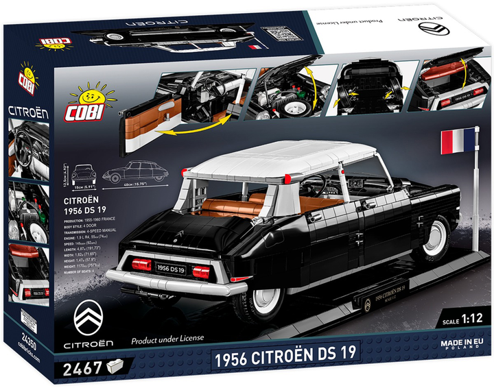 Конструктор Cobi 1956 Citroen DS 19 Executive Edition 2467 деталей (5902251243500) - зображення 2