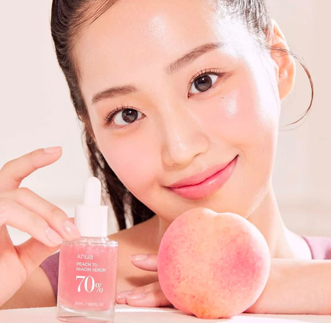 Сироватка з персиком для гладкої та сяйної шкіри Anua Peach 70% Niacin Serum 30ml - Фото 6 Сироватка з персиком для гладкої та сяйної шкіри Anua Peach 70% Niacin Serum 30ml - зображення 6
