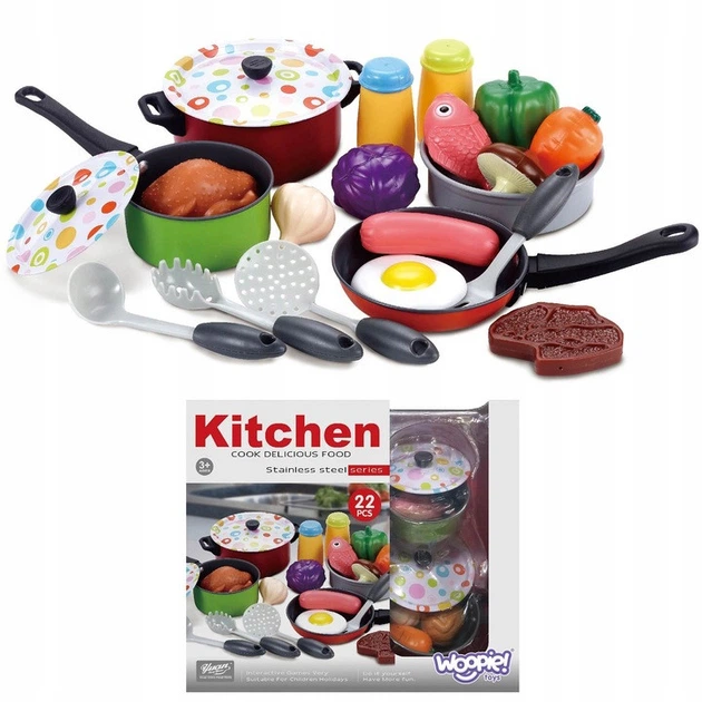 Набір кухонного приладдя для дітей Woopie Chef's Set XXL 22 од набір кухаря 15074831732 - зображення 2