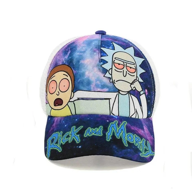 Молодежная кепка с сеткой Рик и Морти (Rick and Morty) One-size Белый - Фото 2 Молодежная кепка с сеткой Рик и Морти (Rick and Morty) One-size Белый - изображение 2