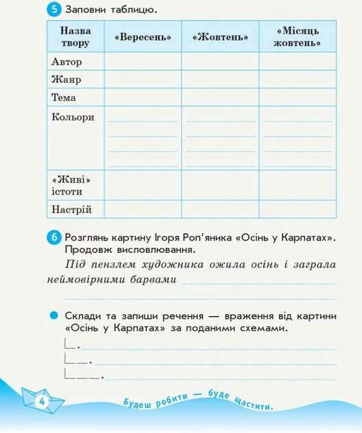Українська мова та читання, 3 кл., Робочий зошит у 2-х ч. (до підруч. Вашуленко) Ч.2 - РАНОК (117431) - изображение 3