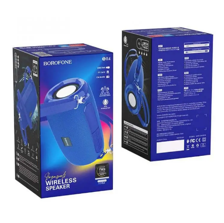 Беспроводная портативная колонка BOROFONE BR4 Horizon sports wireless speaker BT5.0 500mAh Blue (BR4U) - Фото 2 Беспроводная портативная колонка BOROFONE BR4 Horizon sports wireless speaker BT5.0 500mAh Blue (BR4U) - изображение 2