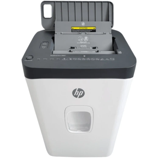 Уничтожитель документов шредер HP OneShred Auto 200CC A4 80g х 13 листів 4.3*12 28л White (2819) - изображение 5