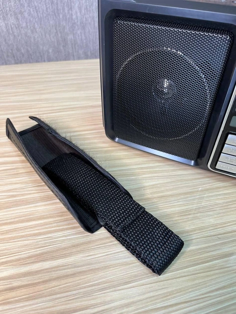 Радіоприймач від мережі з акумулятором і роз'ємом під батарейки, USB, SD і ліхтариком GOLON RX — 333 Дерево - зображення 9
