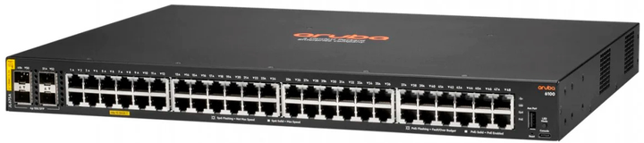 Przełącznik HP Aruba 6100 Managed 48G 4SFP+ PoE+ 370W Switch JL675A (190017348001) - obraz 2