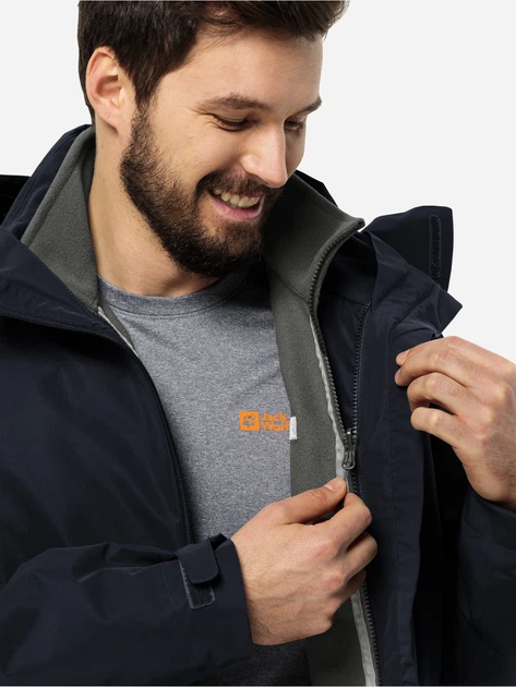Толстовка мужская Jack Wolfskin Winterstein Fz M 1711371_6945 2XL Серая (4064886027007) - изображение 4