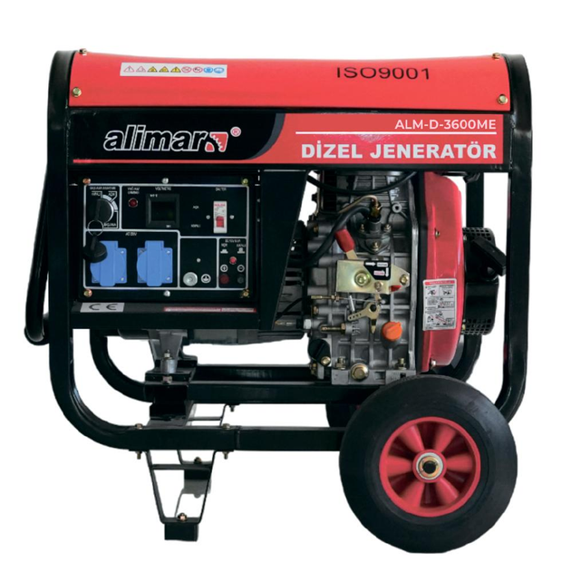 Генератор дизельный электрогенератор Alimar alm-d-3600-e 4 ква портативная электростанция для дома квартиры дизельгенератор 3 4 квт 220 вольт + моторное масло - изображение 2