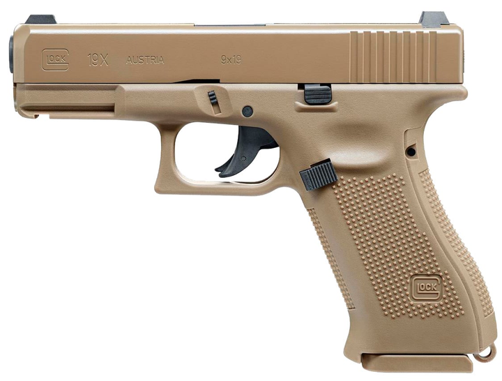 Пистолет пневматический Umarex Glock19X Tan кал. 4.5 мм ВВ - изображение 1