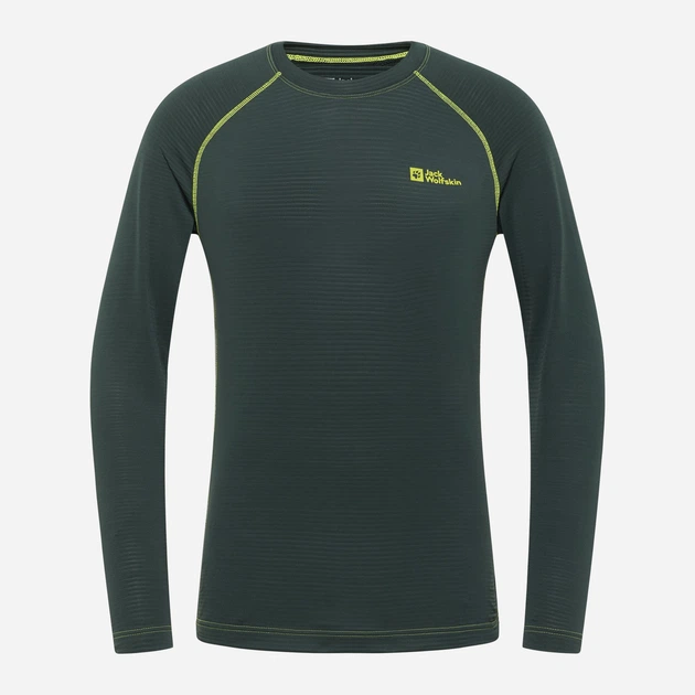 Термолонгслив мужской зимний спортивный Jack Wolfskin Infinite Warm Ls M A60322_4161 M Темно-зеленый (4064886324861) - изображение 2