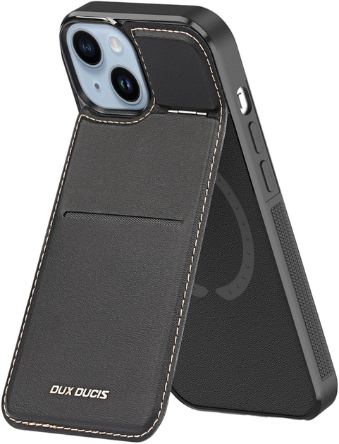 Чохол Dux Ducis Rafi Mag 3in1 Wallet Case для iPhone 15 з MagSafe Black (6934913024379) - зображення 2