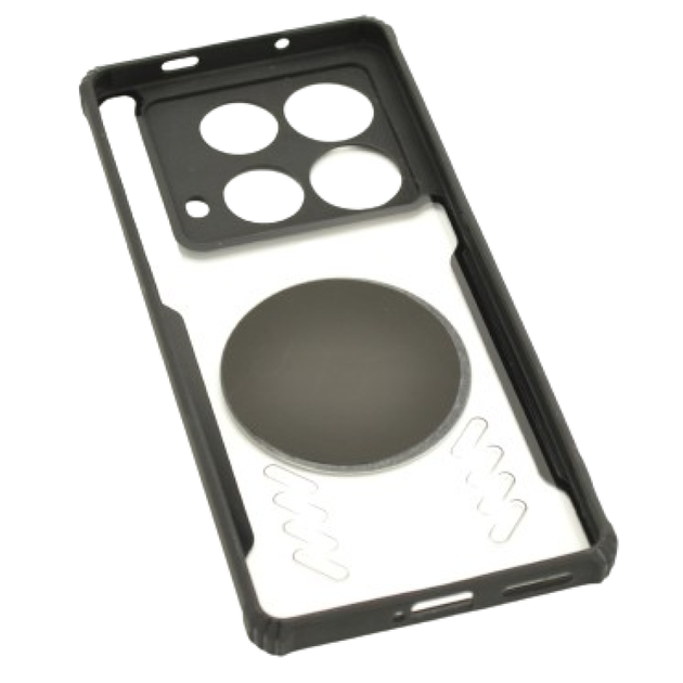Чехол - накладка Acryl Cooling Armor для Infinix Note 40 с магнитной пластиной, Black - Фото 2 Чехол - накладка Acryl Cooling Armor для Infinix Note 40 с магнитной пластиной, Black - изображение 2