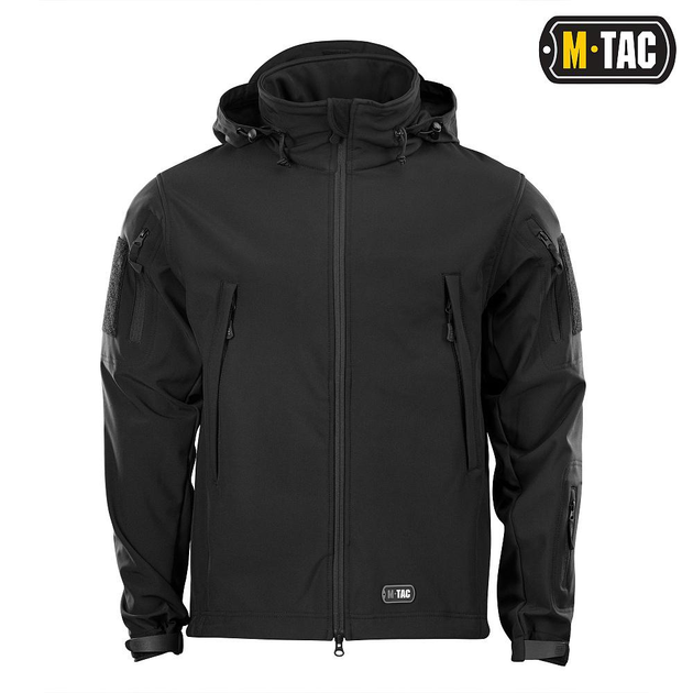 Тактическая M-Tac куртка Soft Shell Black черная L - изображение 2