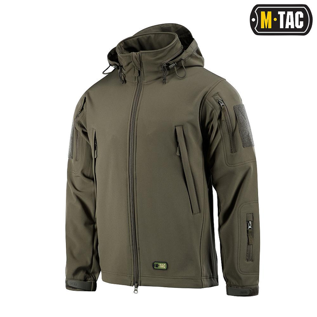 Тактична M-Tac куртка Soft Shell Olive олива M - зображення 1