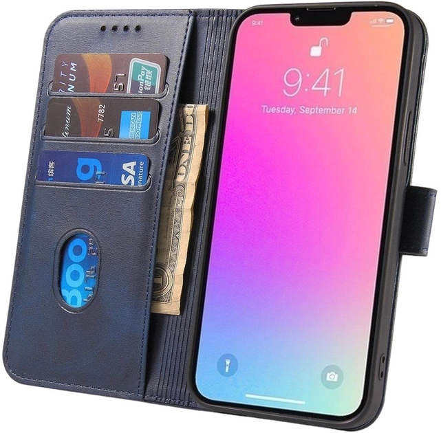 Чохол-книжка Hurtel Magnet Case для iPhone 15 Plus Blue (9145576279229) - зображення 2