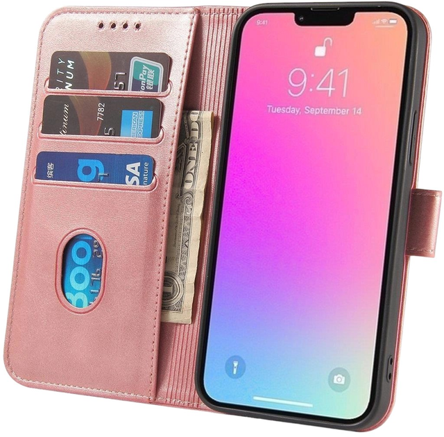 Чохол-книжка Hurtel Magnet Case для iPhone 15 Plus Pink (9145576279243) - зображення 2