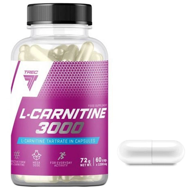 Л-карнітин TREC nutrition L-Carnitine 3000 60 caps - Фото 2 Л-карнітин TREC nutrition L-Carnitine 3000 60 caps - зображення 2