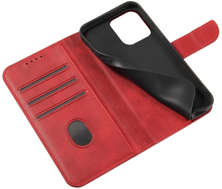 Etui z klapką Hurtel Magnet Case do iPhone 15 Pro Red (9145576279274) - obraz 6