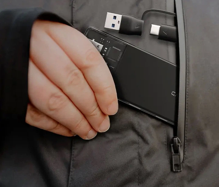 USB-хаб Cabletime USB-A/C - 4xUSB-A 3.0 5 Гбіт/с 15 см (CB05B) - зображення 5