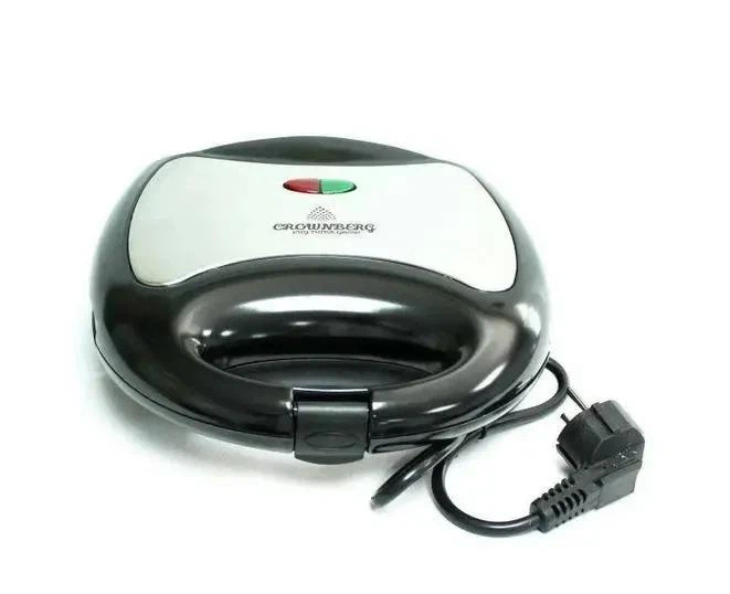 Мультимейкер Crownberg CB 1068 750 Вт, бутербродниця, гриль NAI - Фото 2 Мультимейкер Crownberg CB 1068 750 Вт, бутербродниця, гриль NAI - зображення 2