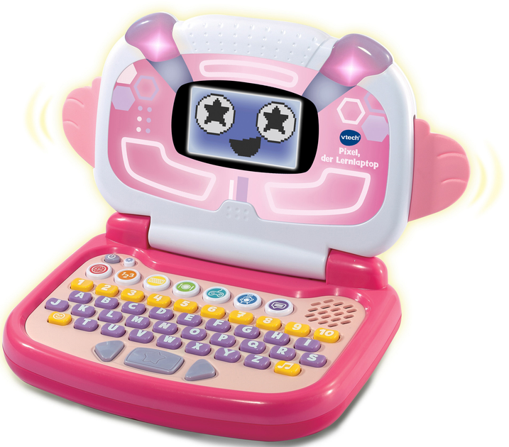 Навчальний ноутбук Vtech Ready Set School Pixel Рожевий (3417766151544) - зображення 1