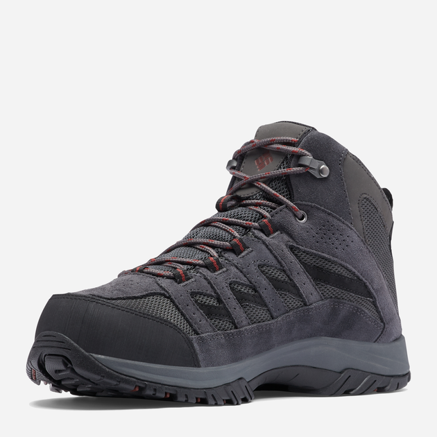 Чоловічі черевики для трекінгу Columbia Crestwood Mid Waterproof 2100641089 41 (8US) Темно-сірі (195981558678) - зображення 4
