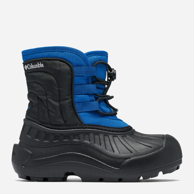 Підліткові зимові чоботи-дутики для хлопчика Columbia Youth Powderbug Snowlite Lace 2103521433 35 (4US) Чорний/Синій (195981560879) - зображення 1