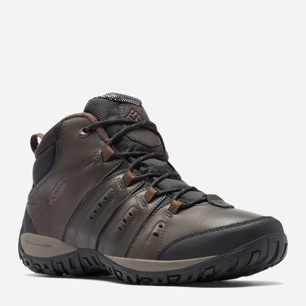 Buty trekkingowe męskie wodoszczelne Columbia Woodburn II Waterproof Omni-Heat 2105171231 41 (8US) Brązowe (195981547351) - obraz 4
