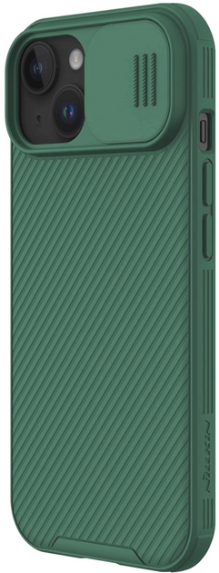 Etui plecki Nillkin CamShield Pro Magnetic Case do Apple iPhone 15 Plus Green (6902048266766) - obraz 2