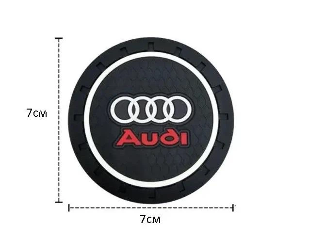 Коврик антискользящий в подстаканник с логотипом AUDI (2шт) - изображение 6