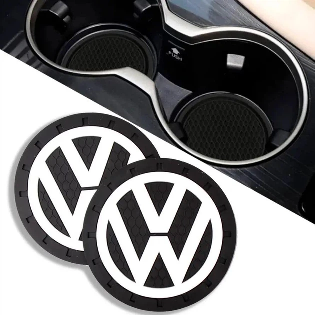 Коврик антискользящий в подстаканник с логотипом VOLKSWAGEN (2 шт) - Фото 1 Коврик антискользящий в подстаканник с логотипом VOLKSWAGEN (2 шт) - изображение 1