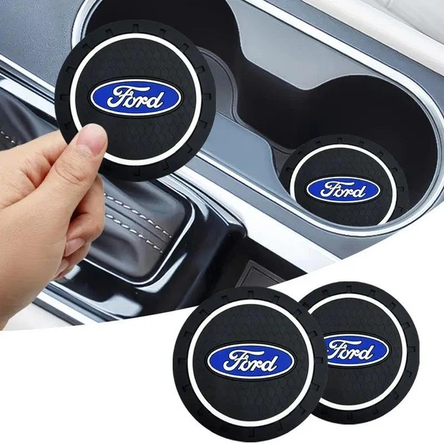 Коврик антискользящий в подстаканник с логотипом FORD (2шт) - Фото 2 Коврик антискользящий в подстаканник с логотипом FORD (2шт) - изображение 2